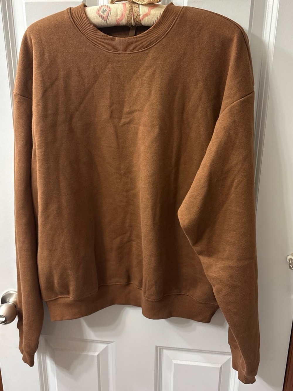 New! Skims Cotton Fleece Crewneck Sweatshirt